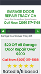 Mobile Screenshot of garagedoorrepairtracyca.net